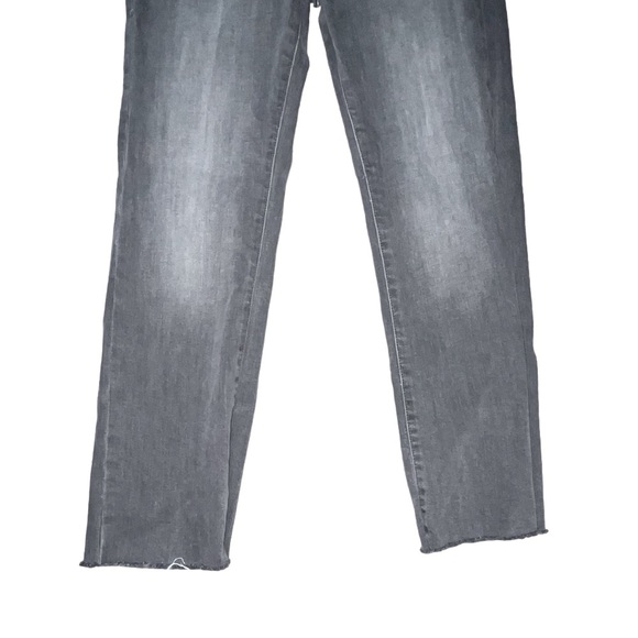 ZARA cropped flare jeans gray raw hem - Picture 3 of 9